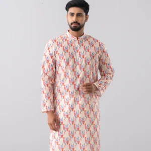 Regular Fit Printed Panjabi